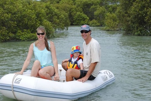 Riviera owner enjoyed exploring Moreton Island in their tenders © Stephen Milne